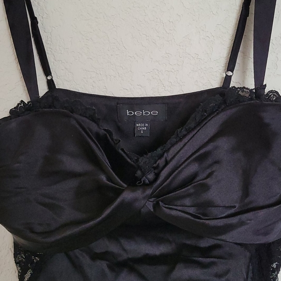 Bebe black laced camisole S - Picture 3 of 8